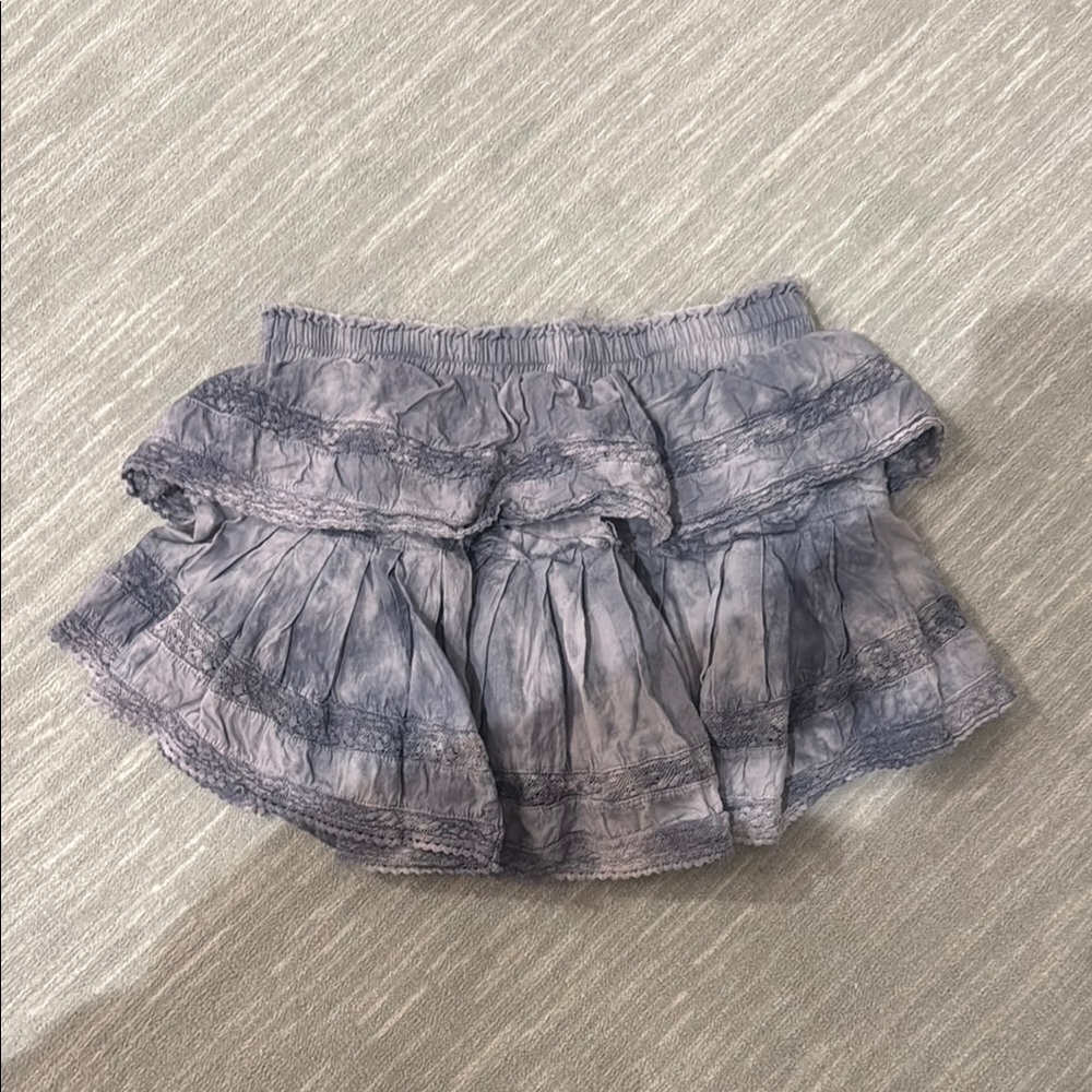 Ruffle Mini Skirt | Blue | XS | No longer sold in stores!